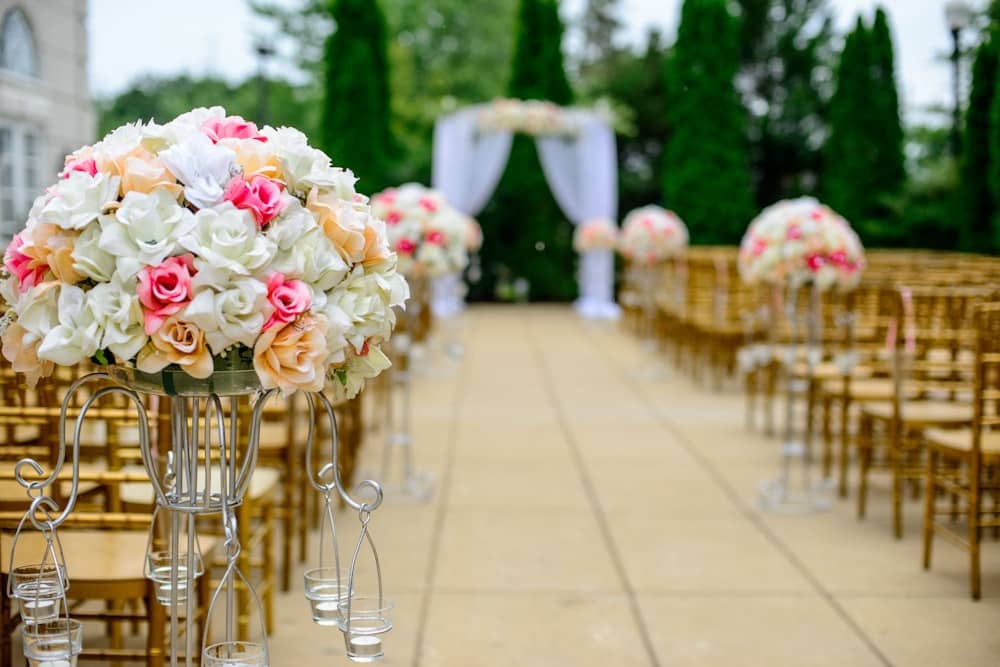 Elegant formal wedding celebration