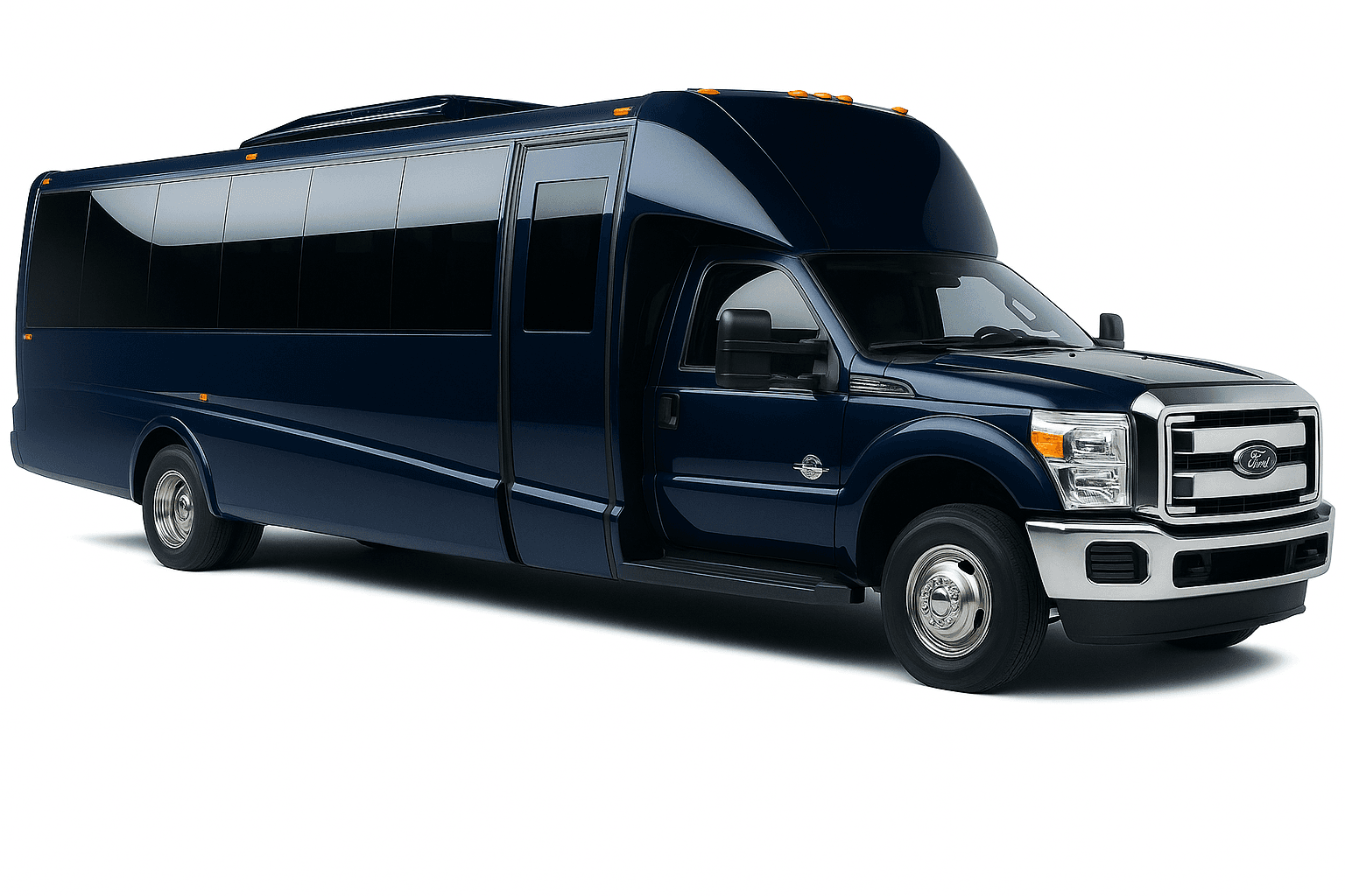 26 Passenger Party Bus exterior, a party bus available for rent in Fort Worth, TX