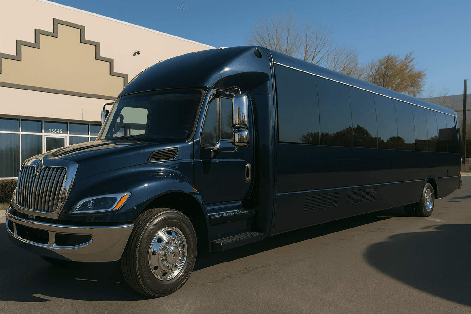 38 Passenger Party Bus exterior, a party bus available for rent in Fort Worth, TX