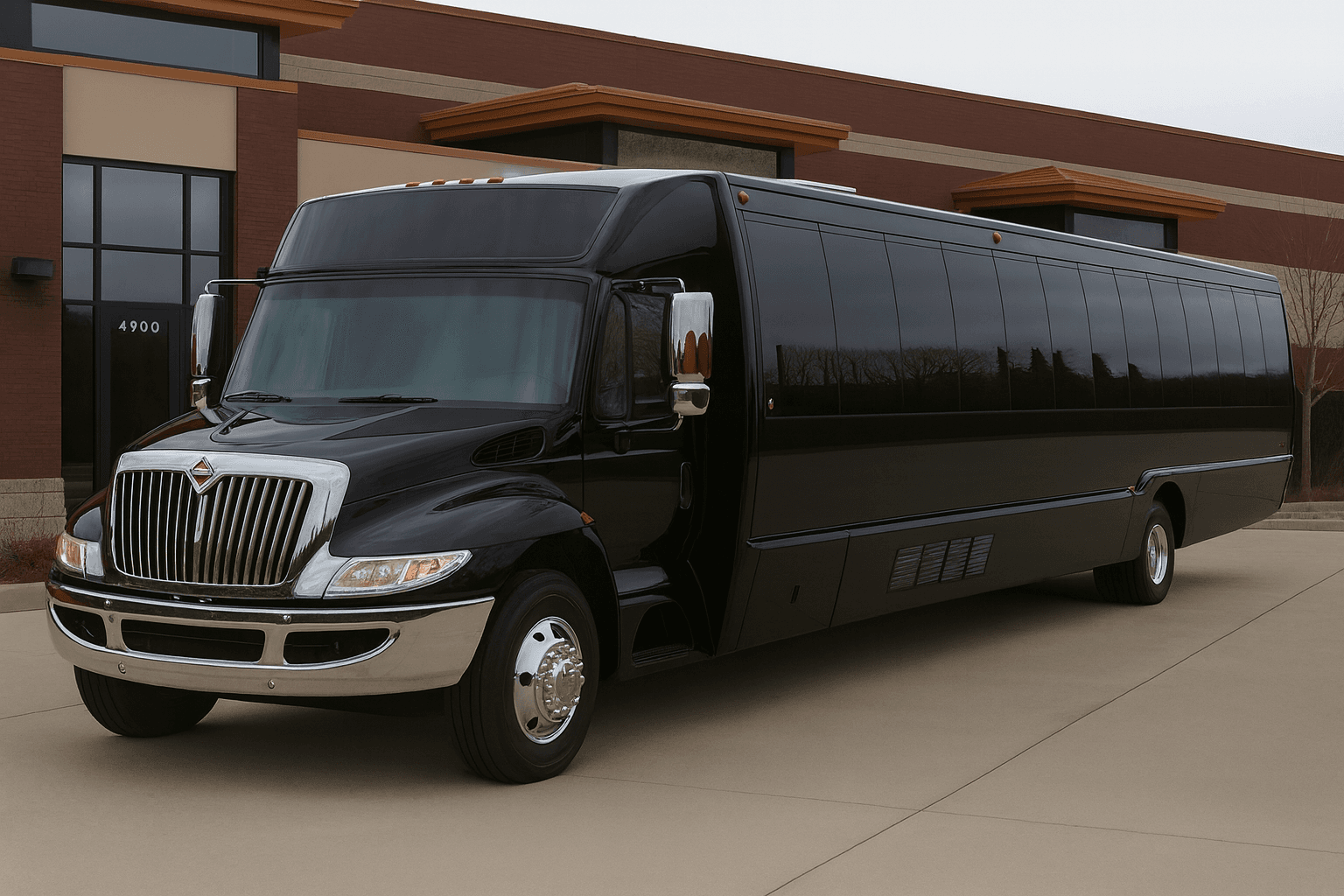 45 Passenger Party Bus exterior, a party bus available for rent in Fort Worth, TX