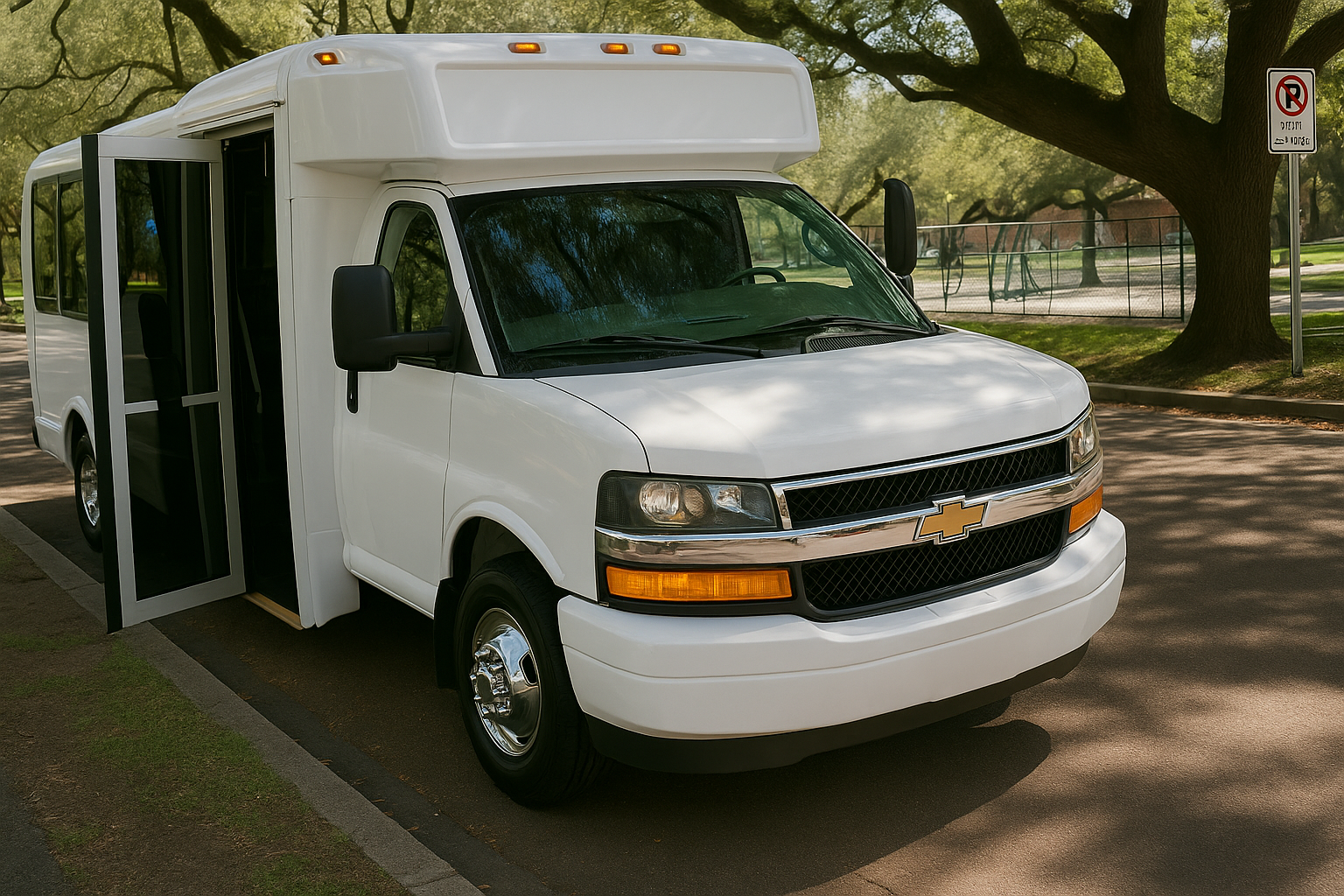 18 Passenger Party Bus exterior